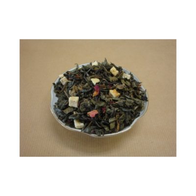 Πρασινο τσαι Κινας με κομμάτια από κοκκινο μηλο & τριαντάφυλλο.